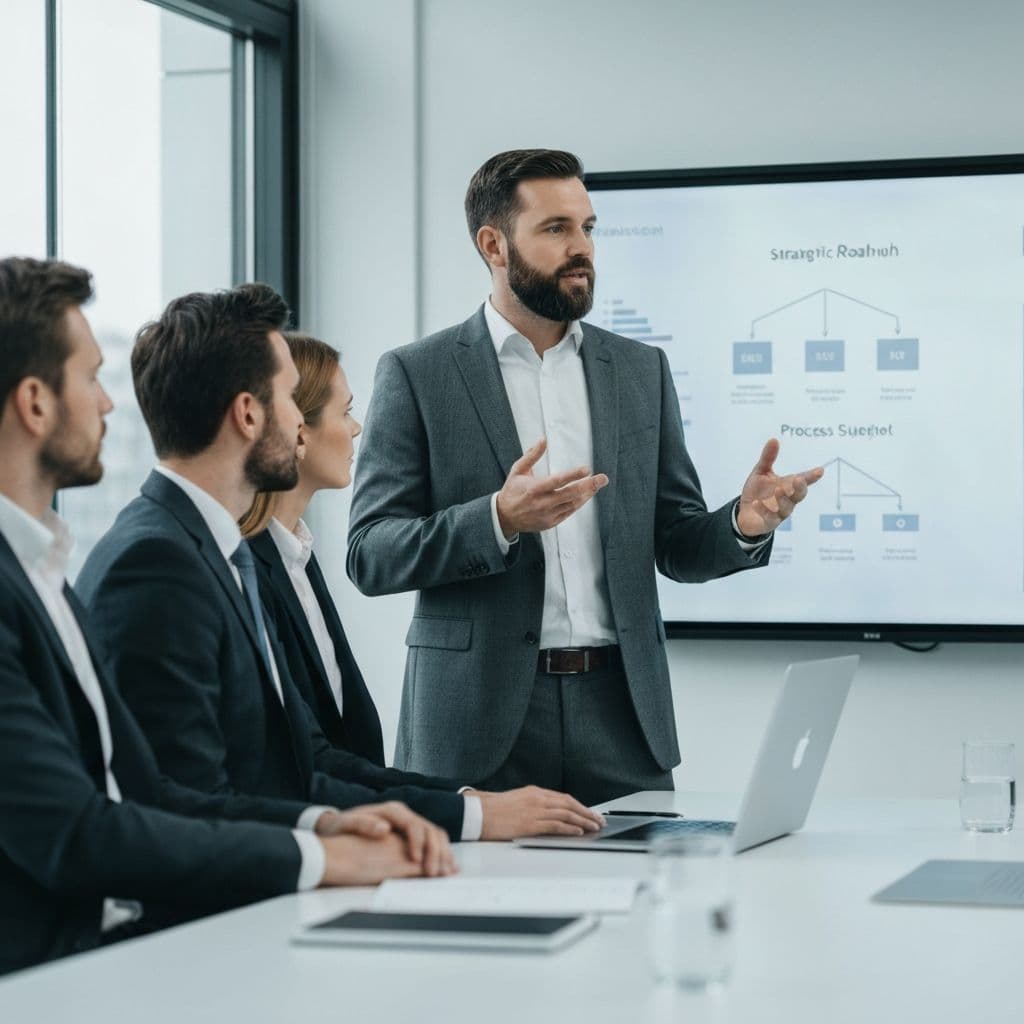 Strategische Beratungssitzung mit SAP-Datenanalyse